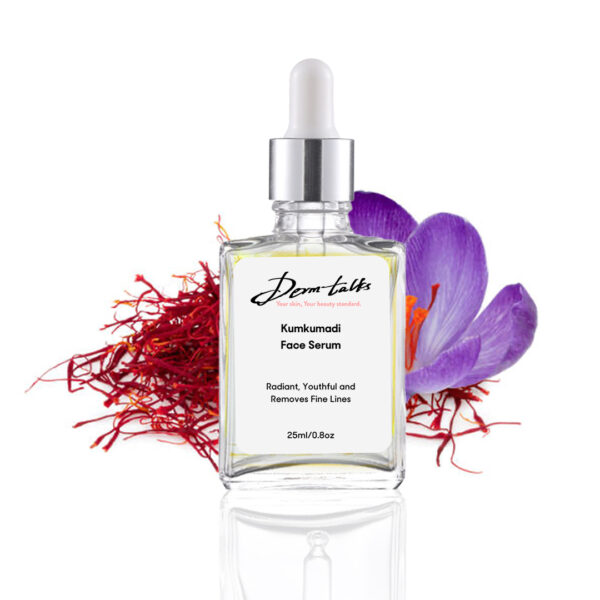 Kumkumadi Oil Face Serum from DermTalks, formulated for a radiant, even-toned complexion.