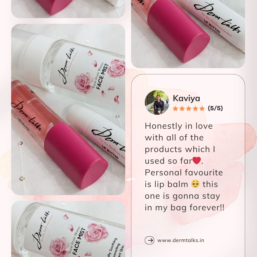 DermTalks lip balm featured as a personal favorite, loved for its lasting hydration and convenience.